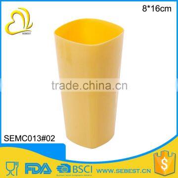 custom logo reusable 8*16 melamine square party cups