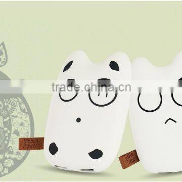 DIY Creative Cartoon Expression Totoro Power Bank For Mobile Phone 5000mAh Cartoon Mobile Power Bank Customize Gift Promotion