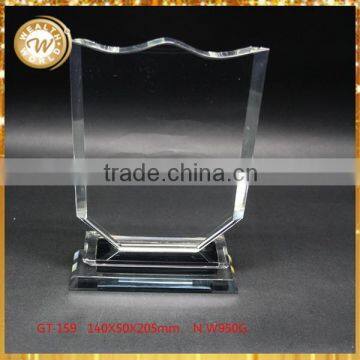 Contemporary most popular blank crystal glass trophy and medal