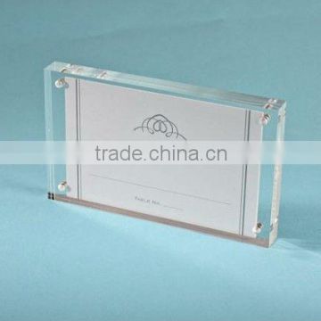 Clear Acrylic Magnetic Photo or Placecard Holder Frame