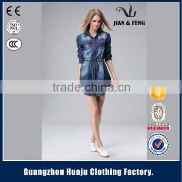 Garment Factory Summer Girl Denim Dresses Wholesale Clothes Turkey