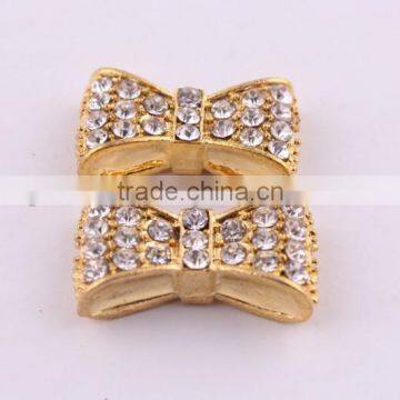 2014 Exquisite gold crystal rhinestone connector charms ! alloy silver Connector for bracelet wholesales!!