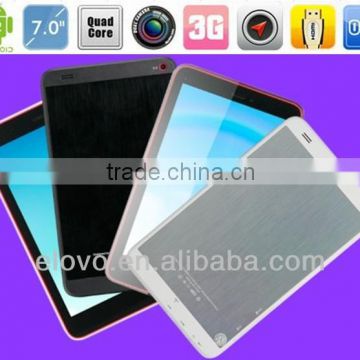 two camera tablet pc 7inch quad core tablet computer with External dual speakers