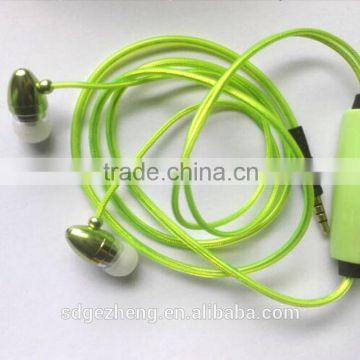 manufacturer EL earphones with mic for sports CE ROHS compliance