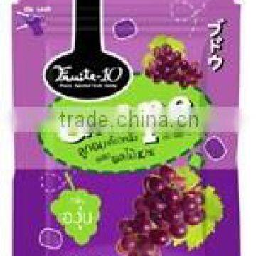 Ziplocked 10% Fruit Assorted Soft Chewy Fruit Candy Grape Flavoured With Sugar Coated photo-2