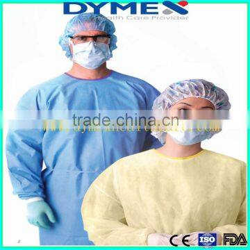 High quality SMS Medical Disposable Nonwoven Surgical Gown