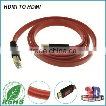 Red HD TV High Speed Connect Wire For 3D TV Suppor 1080P Cable