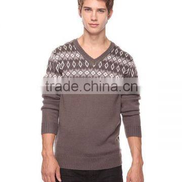 Wool Sweater Design for Boys Fashion v Neck Sweater photo-2