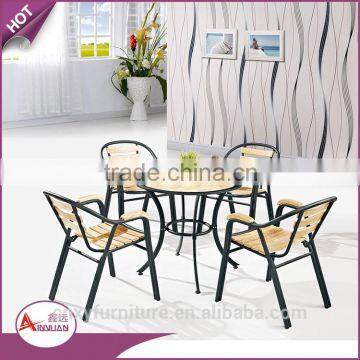 Alibaba table furniture set leisure coffee table modern cheap wood round outdoor table