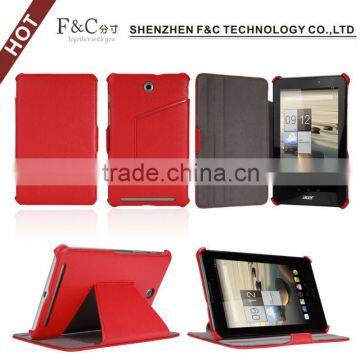 For Acer tab 7 A1-713 heat formed leather stand case