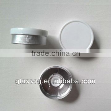 Glass bottle caps flat glossy white cap flip off cap for sale paypal accept