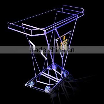 Elegant Cheap Acrylic dj Bar Table Led Light Nightclub dj Table photo-4