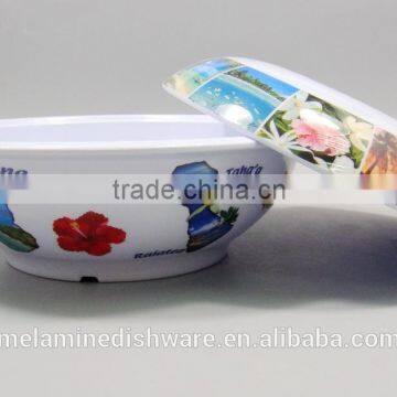 Chinese style melamine ramen bowl soup tureen with decal