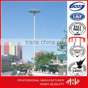 H18m, Q235, Hot Dip Galvanized and Powder Coated Steel Pole , Flood Lighting Pole