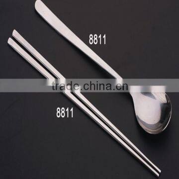 Unqiue and speacil design metal chopsticks and spoon