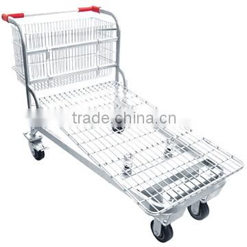 Folding Heavy Duty Trolley Warehouse Carry Cart Grocery Cart