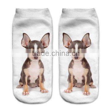 taobao ankle socks animals 3d digital full print colorful socks manufacturers