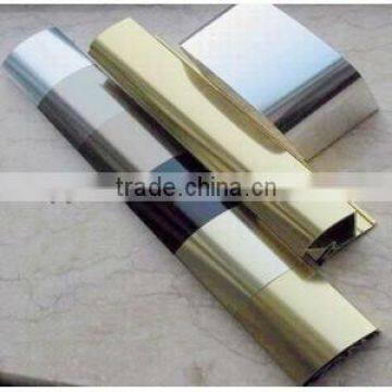 Mechanical polishing anodized aluminum profiles