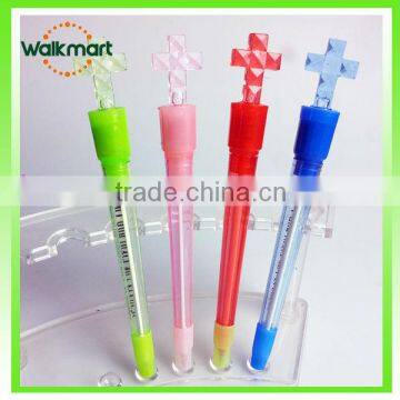 2015 Plastic ball pen, cheap ball point pen with cross
