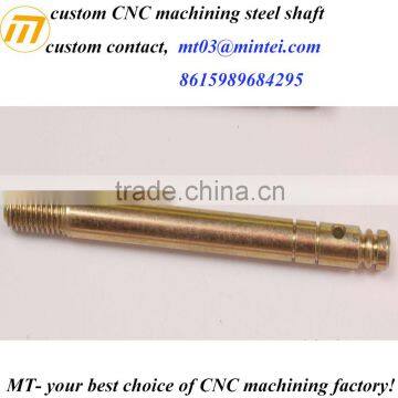 Precision Machining Yellow Zinc Plated Micro Drive Shaft photo-2