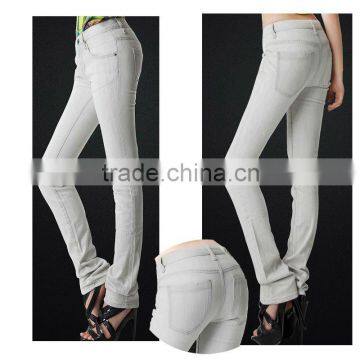 2015 Ladies' bright colored denim jeans (DS120197)