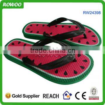 Watermelon print Beach children slippers kids indoor slippers