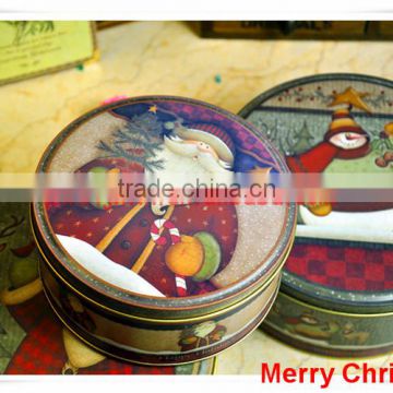 china supplier wholesaler silver tin box/metal tin box/christmas round tin box