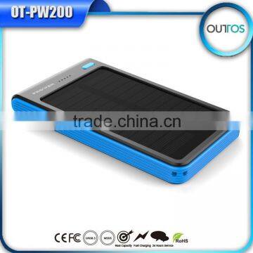 Wholesale Solar Cellphone Charger, 6000mah Solar Power Bank