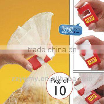 Super convenient plastic bags sealing mouthparts