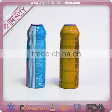 Aluminum spray paint aerosol tin can