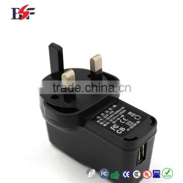 12v 1000ma usb black battery charger