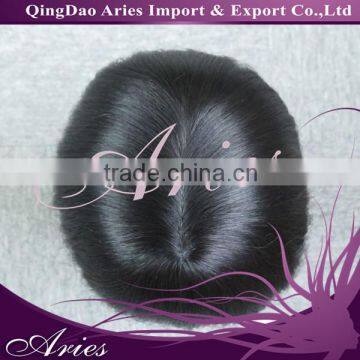 Custom made Mens toupee Hair replacement Super silk with bleached knots front Hairpiece Hair system Men's wig