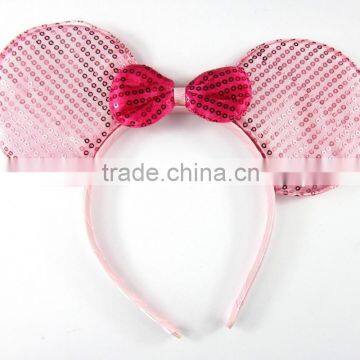 Sequin Minnie mouse headband