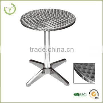 HL-T-07-022B outdoor aluminum round pub table- high top bar table