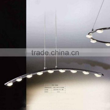 New design Iron LED lamp/led pendant lamp with glass