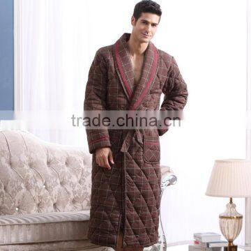 Robe Men Bathrobe Mens Thicken V-Neck Flannel Bathrobes Winter Autumn Casual Long Bathrobes Men Sleepwear Robes photo-6