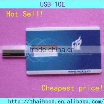 Fashionable credit card usb flash