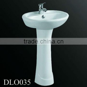 DLO035 Hot sale antiseptic ceramic pedestal basin