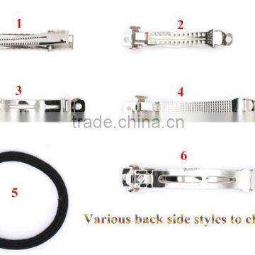 Girls Solid Color Hair Ribbon Bow Clip photo-6