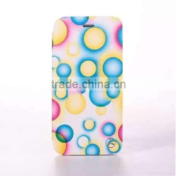 Brandnew lovely bubble PU leather case for iPhone 6 stand flip cover