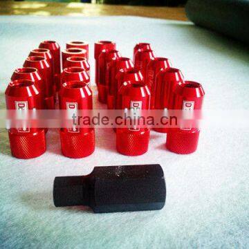 Aluminum Locking wheel key lug nuts 44mm