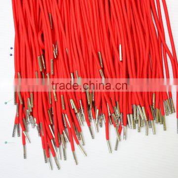 custom metal tips polyester round shoelaces for garment