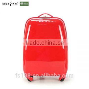 Rectangle pure red Kids ABS luggage