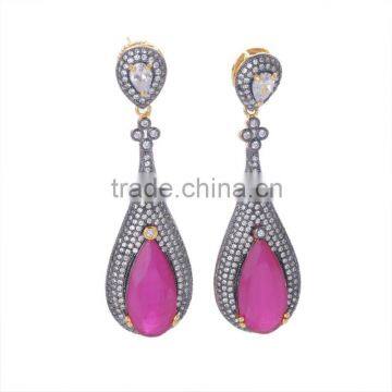 FASHION CUBIC ZIRCONIA EARRINGS ER-678-880