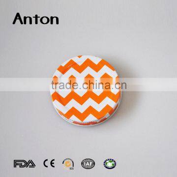 Orange colored Custom Plain Metal Tin Bottle Cap