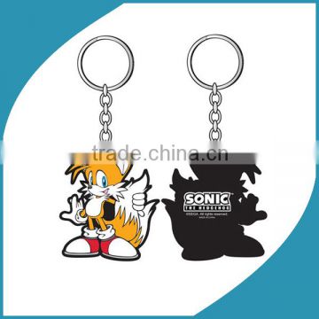 2015 Lovely Animal Pose Custom 3D Rubber Keychain