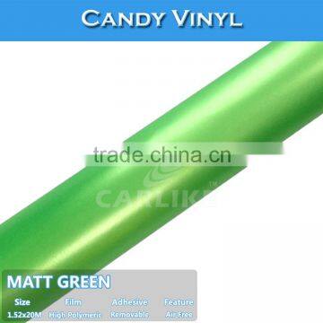 High Flexible CARLIKE Brand Matt And Glossy Candy Car Vinyl Wrap