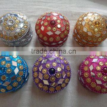 lac beaded small jewellery boxes