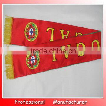 130*14cm double layeres Portugal satin scarf