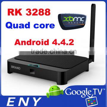 RK3288 Quad core A17 mali-t7 hardware decoding H265 android tv box